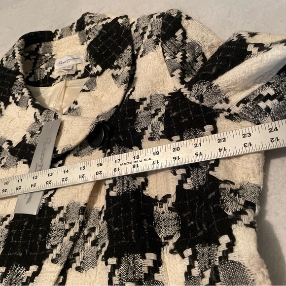 Peter Martin Black and White Houndstooth Jacket 20%wool - Picture 7 of 11